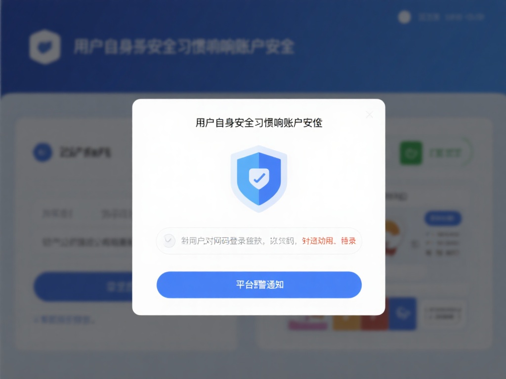 用户自身的安全习惯直接影响账户安全。平台可以通过弹